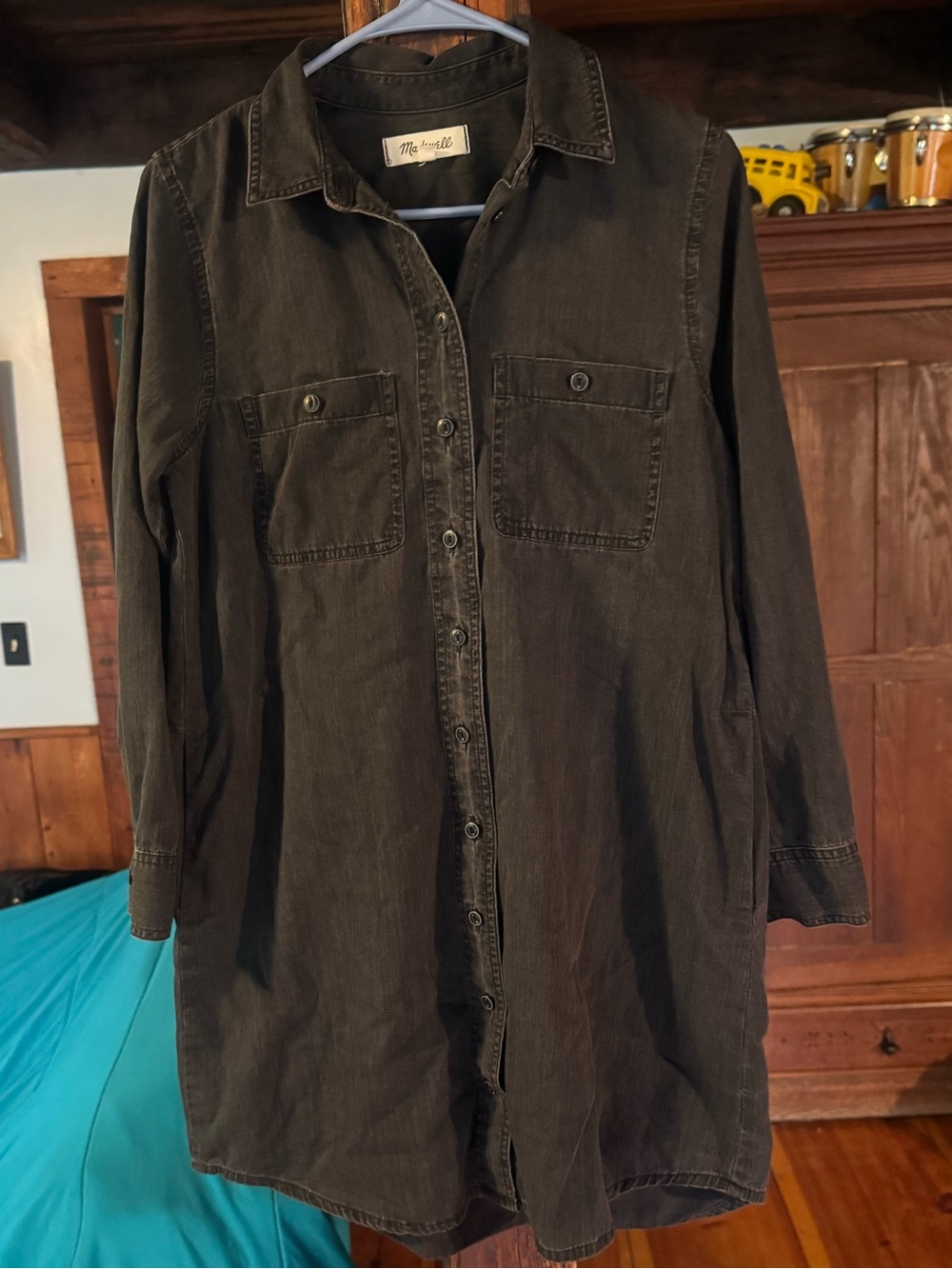 Madewell Women’s Black Button up Shirt Dress
